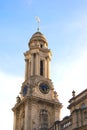 Clock tower with grasshopper sculpture, The Royal Exchange in London, England Royalty Free Stock Photo