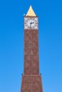 Clock tower on Habib Bourguiba Avenue Royalty Free Stock Photo