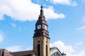 Clock tower of Hamburg main railway station.