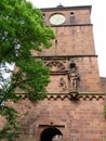 Clock tower of Heidelberg castle Royalty Free Stock Photo