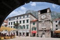 Clock Tower inside Stari Grad. Kotor Montenegro