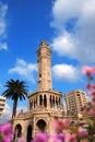 Clock tower in Izmir Royalty Free Stock Photo