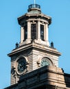 Clock tower of Jianghan Customs House in Wuhan, China Royalty Free Stock Photo