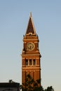 Clock Tower at King Street Station in Seattle Royalty Free Stock Photo