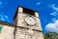 Clock tower in Kotor in Montenegro Royalty Free Stock Photo