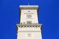 Clock Tower of Lviv City Hall. Beautiful old architecture of Lvov Town Hall on Rynok Square, Ukraine Royalty Free Stock Photo