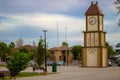 Clock tower of macroplaza of the city of piedras negras coahuila Royalty Free Stock Photo