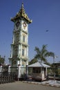 Clock tower at the Mahamuni Pagoda, Mandalay, Myanmar, (Burma)