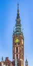 Clock Tower Main Town Hall Long Market Square Gdansk Poland Royalty Free Stock Photo