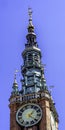 Clock Tower Main Town Hall Long Market Square Gdansk Poland Royalty Free Stock Photo