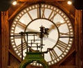 Clock tower mechanism Royalty Free Stock Photo