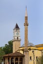 Ethem Bey Mosque and Clock Tower, in Tirana, Albania Royalty Free Stock Photo