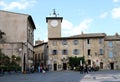 Clock Tower near the old cathedral in Orvieto. Italy