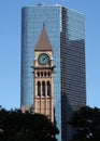 Clock tower of the Old City Hall, Toronto, ON, Canada Royalty Free Stock Photo