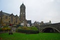 Bridge and Clock Tower, Peebles Scotland Royalty Free Stock Photo