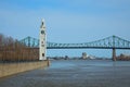 Clock tower in old port in Montreal in Canada Royalty Free Stock Photo