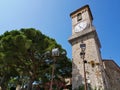 Clock tower in the old town of Cannes Royalty Free Stock Photo