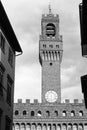 Clock tower of Palazzo Vecchio Royalty Free Stock Photo