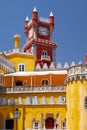 Clock tower of Pena Palace. Sintra. Portugal Royalty Free Stock Photo