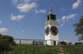 Clock Tower on the Petrovaradin fortress, Novi Sad, Serbia Royalty Free Stock Photo