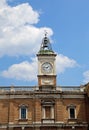 clock tower in Piazza del Popolo in Ravenna in Central Italy Royalty Free Stock Photo