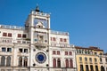 Clock Tower at the Piazza San Marco in Venice built in 1499 Royalty Free Stock Photo