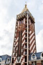 clock tower on Piazza Square in Batumi in autumn