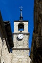 Clock tower in Ponferrada, Leon, Castilla y Leon Royalty Free Stock Photo