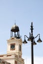 Clock tower Puerta del Sol Madrid Spain Royalty Free Stock Photo