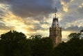 Clock tower of the Quebec parliament building in Quebec city. Royalty Free Stock Photo