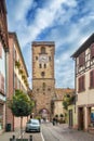 Clock tower, Ribeauville, Alsace, France