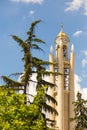Clock Tower in Rinia Park the center of Tirana, Albania