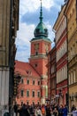 Clock Tower of the Royal Castle in Warsaw Royalty Free Stock Photo