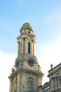 Clock tower of The Royal Exchange in London, England Royalty Free Stock Photo