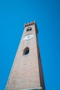 The clock tower in Santarcangelo Italy Royalty Free Stock Photo