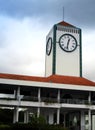 Clock tower in school Royalty Free Stock Photo