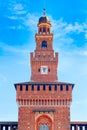 The Clock Tower of Sforza Castle, Milan Royalty Free Stock Photo