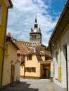 Clock Tower in Sighisoara Royalty Free Stock Photo