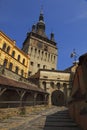 Clock Tower-Sighisoara,Romania Royalty Free Stock Photo