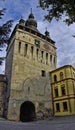 The clock tower in Sighisoara Royalty Free Stock Photo