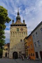 The clock tower in Sighisoara Royalty Free Stock Photo
