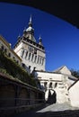 The Clock Tower of the medieval citadel of Sighisoara. Royalty Free Stock Photo