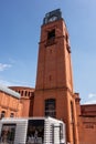 Clock tower in Stary Browar Old Brewery in Poznan, Poland Royalty Free Stock Photo