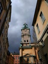 Clock tower in Stockholm Sweden