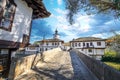 The Clock tower and the stone bridge in Tryavna, Bulgaria Royalty Free Stock Photo