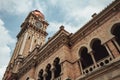 Clock tower of Sultan Abdul Samad Building in Kuala Lumpur, Malaysia Royalty Free Stock Photo