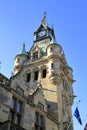 Clock tower on town hall in Dunfermline, Scotland