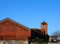 Clock Tower on Train Depot Kingsport Tennessee Royalty Free Stock Photo