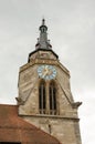 Clock tower of Tubingen old town Royalty Free Stock Photo