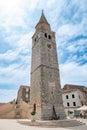 clock tower of Umag, Istria, Croatia Royalty Free Stock Photo